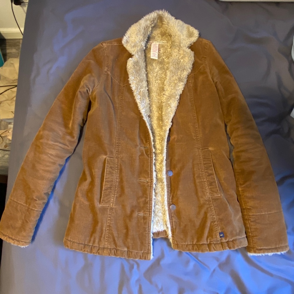 Abercrombie & Fitch brown fitted women’s boho jacket